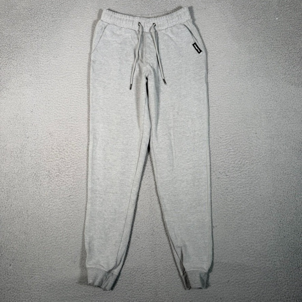 Bear Bottom Pants Mens Small Gray Jogger Sweatpants Elastic Waist Drawstring